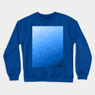 Light blue gradient geometric mesh pattern Triangle Crewneck Sweatshirt